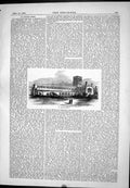Old Antique Print Engineering 1877 At. Albans Abbey Architecture Building 19th