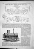 Old 1877 Passenger Bogie Cars Buenos Ayres Campana Railway Cleminson Victorian