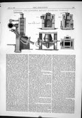 Old Engineering 1877 Godfrey Howson Rotary Puddling Furnace Machinery Victorian