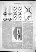 Old Engineering 1877 Action Screw Propellers Diagram Distance Revolut Victorian