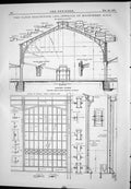 Old 1877 Paris Exhibition Details Machinery Hall Galleries Architectu Victorian