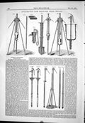 Antique Old Print 1877 Apparatus Driving Tube Wells Instruments Robert Spice