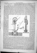 Old 1878 Silver Mining Nevada Comstock Vein Watson Automatic Crane En Victorian