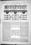 Old Print 1878 Royal Saloon Carriage Cleminson Flexible Wheel Base System 19th