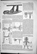 Old 1878 Holmes Shaft Bearing Railway Wagon Couplings Harrison Walker Victorian