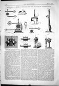 Antique Old Print 1878 Apparatus Ascertaining Value Lubricants Bailey Testing