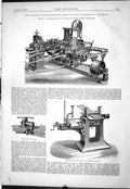 Antique Print 1878 Paris Exhibition Joiner Reyns Crown Floor Clamp Robinson