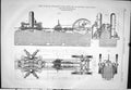 Antique Old Print 1878 Paris Exhibition Steam Pumping Engines Dubuc Diagrams