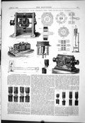 Old 1878 Apparatus Producing Electric Light Dynamo-Electric Machines Victorian