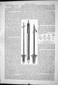 Original Old Antique Print Engineering 1879 Le Grand Sutcliffe Piles Apparatus