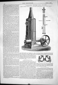 Antique Print 1879 Combined Boiler Engine Deakin Parker Hoffman Tripod Head