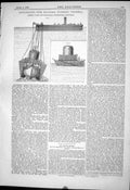 Antique Print 1879 Apparatus Raising Sunken Vessels Ships Clark Standfield 19th