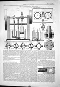 Antique Print 1879 Air Compressing Machine Normandy Ibbotson Steel Lock Nut
