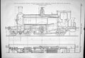 Old Print 1879 Bogie Passenger Tank Engine Train British Railway Drummond 19th