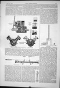 Antique Print 1879 Payton Holmes Cylinder Engine Willis Measuring Apparatus