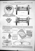 Old 1879 Portable Quartering Machine Thomas Urquhart Screw Propellers Victorian