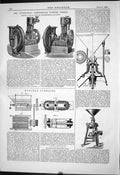 Old 1879 Invincible Centrifugal Pumping Engine Gwynne Hunter Furnaces Victorian