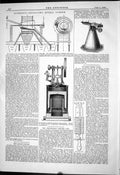 Old 1879 Schmitt Revolving Spiral Screen Talbot Engine Nordenfelt Gun Victorian
