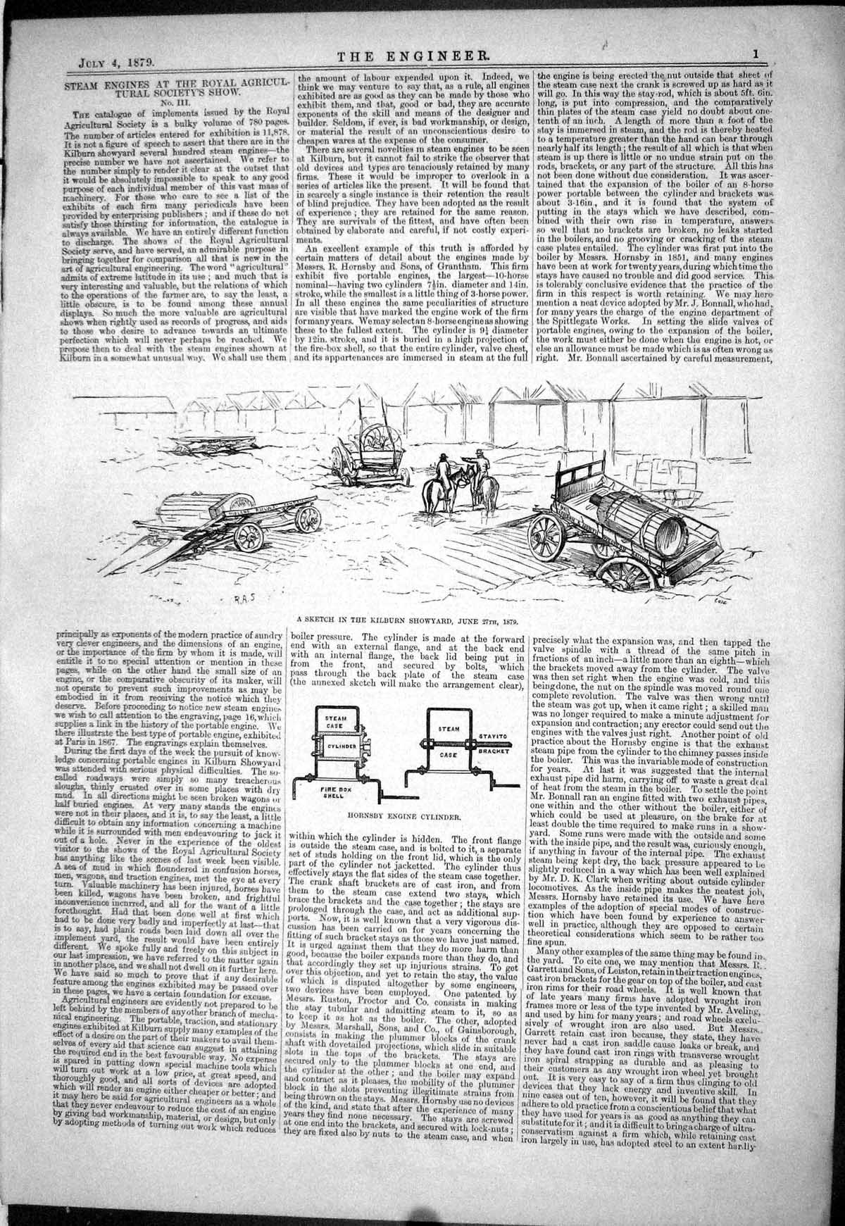 Old Steam Engines Kilburn Hornsby Cylinder Agricultural Show Royal 18 19th