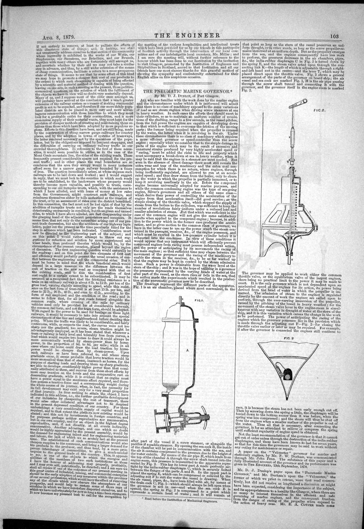 Old Pneumatic Marine Governor 1879 Alley Pressure-Reducing Valve Pipe Victorian