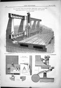Old Maachine Planing Engine Bed-Plates Buckton Crank Shafts 1879 Engi Victorian