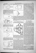 Old Print Schooley Gas Regulator 1879 Projectile Planing Engine Bedplates 19th