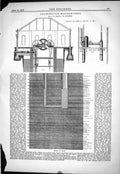 Antique Print Leamington Waterworks 1879 Jerram Pumps Details Section Wells