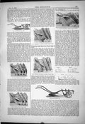 Old Plough Ball Furrow Slice Hornsby 1879 Torpedoes Ericsson Aggressi Victorian