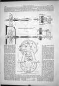 Old Propeller Iolair Yacht De Bay 1879 Engineering Plan Elevation Dia Victorian