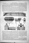 Old Grosser Kurfurst 1879 Pontoons Rigging-Cutting Machine Bilbao Iro Victorian