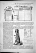 Old Leach Fire-Box Crown Arch Rajputana Railway 1879 American Engine Victorian