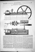 Old Horizontal Engine 1879 Ruston Proctor Robert Tide-Predicting Mach Victorian