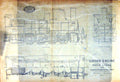 Old Tracing Paper 1879 Goods Engine Paris Lyons Mediterranean Railway 19th