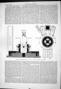 Old Engineering 1880 Plan Boiler Birchills Ironworks Mill Furnace Wal Victorian