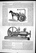 Old Engineering 1880 Cochran Portable Engine Reading Ironworks Garret Victorian