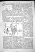 Antique Print 1880 Marie Gauge High Pressure Plan North Lonsdale Ironworks 19th