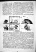 Old Engineering 1880 Pelzer Ventilating Fan View Ventilator Dusseldor Victorian
