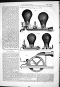 Old Print Engineering 1880 Pumping Machinery Rural Waterworks Hett Brigg 19th