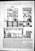 Antique Old Print 1880 Wort Cooling Filtering Plant Herr Neubecker Machinery