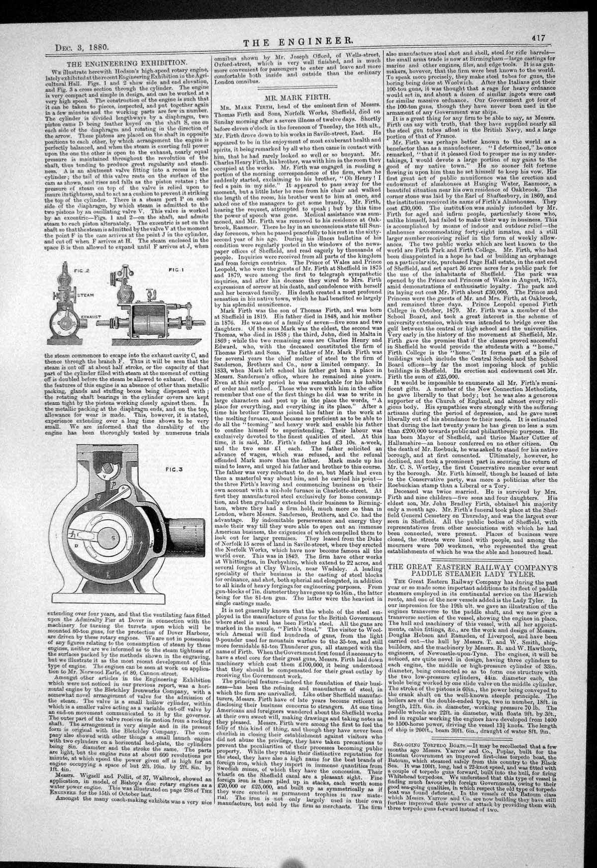 Old 1880 Exhibition Agricultural Hall Hodson High Speed Rotary Engine Victorian