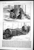 Old Engineering 1880 Boiler Explosion Maidstone Smoke-Box End Fire-Bo Victorian