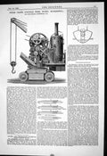 Antique Print 1880 Steam Crane Colville Steel Works Motherwell John Grieve 19th
