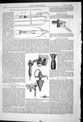 Old Print 1880 Wire Cable Gear Ship S.S. Moewe Surveying Instrument Young 19th