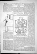 Antique Old Print 1881 American Express Locomotive Train Kinder Steam Brewery