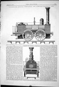 Antique Old Print 1881 Pasenger Engine Train Newcastle Carlisle Railway Comet