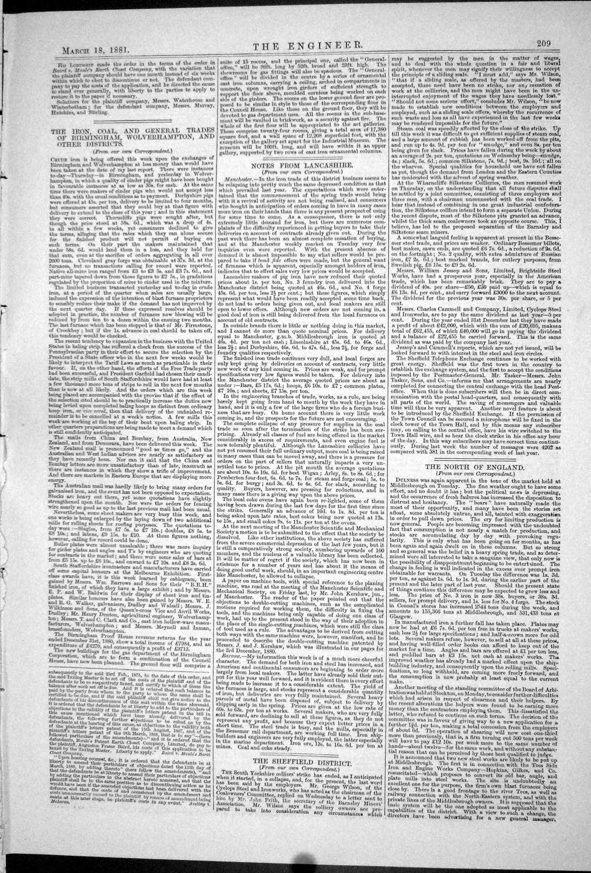 Old Print 1881 Instruments Machinery Barbier Lake Anderson Wesstinghouse 19th