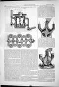 Old Print Pumping Machinery Rajawelle Ceylon John Brown Engineering 1881 19th
