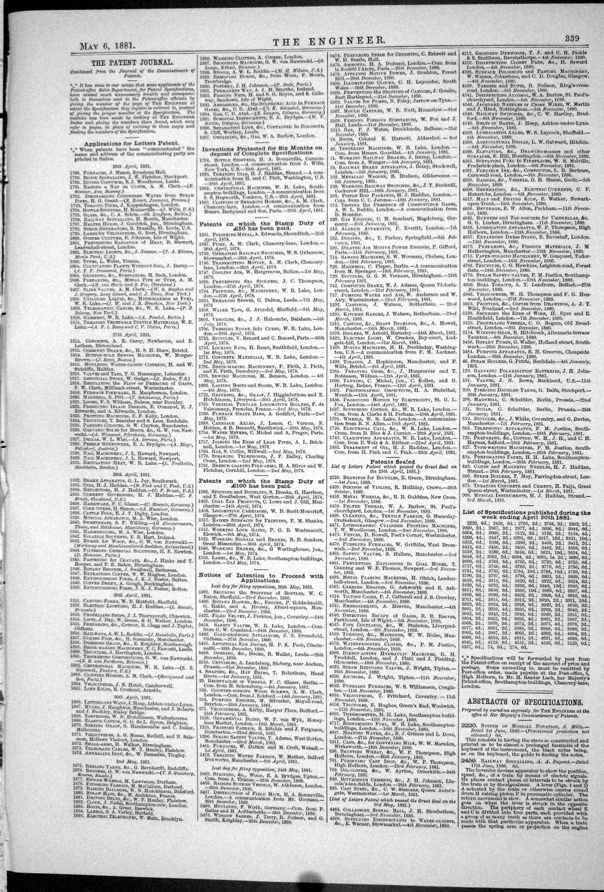 Old 1881 Tools Expanding Boiler Carding Wool Machinery Salmon Sharrow Victorian