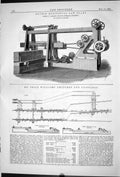 Old Double Horizontal Saw Frame 1881 Robinson Price Williams Switches Victorian