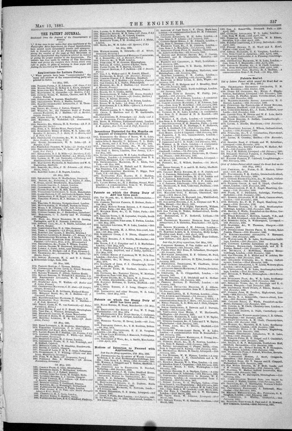 Old Engineering 1881 Gas Engines Washing Machines Machinery Steam Boi Victorian